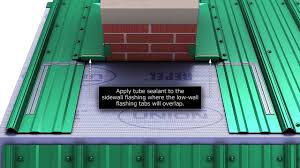 With a chimney surround kit, make your home more attractive and complete looking. Install Chimney Flashing When Using Union S Masterrib Metal Roofing Panel Trusswalk Youtube