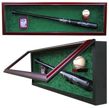 Baseball Bat, Baseball and Card Display Case