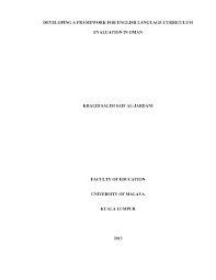 If you want to learn keperluan kosong in english, you will find the translation here, along with other translations from malay to. Http Studentsrepo Um Edu My 5734 1 Pha100024 Developing A Framework Of Quality Standards For English Language Curriculum Evaluation In Oman Pdf