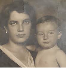 My father Edward Podlesny and his nephew Eugene about 1940.. Chojenic,  before they where sent to an agriculture labour camp.