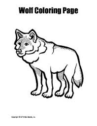 This website have a lot of printable content and products for your class! Printable Wolf Coloring Page Worksheet By Lesson Machine Tpt