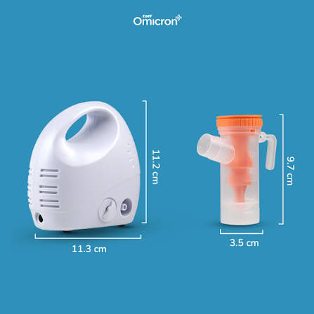 TaffOmicron Alat Terapi Pernapasan Compressor Nebulizer Inhaler - GS-302 - White