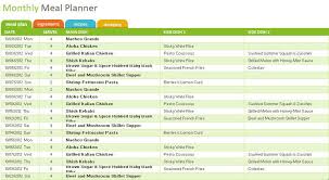 25 Free Weekly Daily Meal Plan Templates For Excel And Word