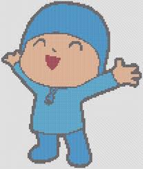 pocoyo happy stitching chart cross stitch 4 free cross