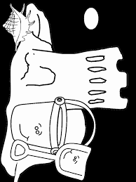 Blue with shovel and pail coloring page print. Blue 8 Cartoons Coloring Pages Coloring Page Book For Kids