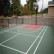 There are many different types of materials that can be used for court materials, such as concrete, asphalt, and wood. Basketball Court Construction In India