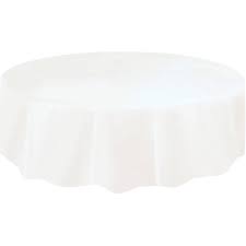 | plastic tablecloth 12 pack disposable round table covers 84 reusable lt blue. Ivory Plastic Party Tablecloth Round 84in Walmart Com Walmart Com
