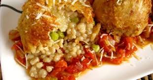 Arancini Di Riso Rice Balls Recipe Arancini Food Rice Balls