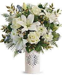 Maybe you would like to learn more about one of these? Teleflora S White Snowflake Bouquet In Wichita Ks Leeker S Floral
