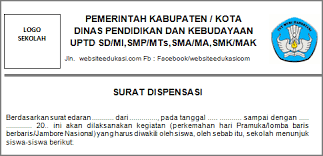 Contoh surat dispensasi absen ptk di simpatika. Surat Dispensasi Pramuka Tahun 2020 2021 Websiteedukasi Com