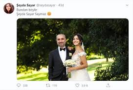 İsmail saymaz, nişanlısı şeyda sayar'la evlenmek için 5 nisan 2020 tarihini belirledi. Ismail Saymaz In Karisi Seyda Sayar Yeni Soyadini Boyle Ilan Etti