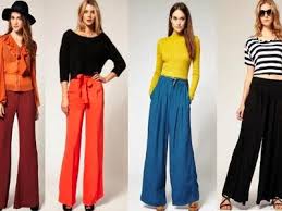 Mereka biasanya diperbuat daripada bahan ringan seperti krep dan jersi untuk musim panas musim panas. Tips Menggayakan Seluar Palazzo