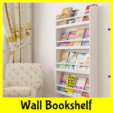 5 out of 5 stars. Free Delivery Wall Mounted White Wood Bookshelf Book Shelf Organiser Hanging Display Rack Kids Children Room Cabinet Shopee Singapore