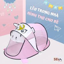 Lều Cho Bé Hình Thú Đáng Yêu - Lều Tự Bung, Vải Siêu Bền