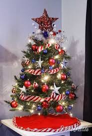 Usa Usa Red White And Blue Christmas Patriotic Christmas Tree Blue Christmas Ornaments Patriotic Christmas