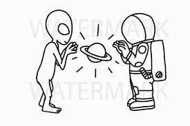 Check out our alien svg files selection for the very best in unique or custom, handmade pieces from our digital shops. Astronaut With Alien In Peace Svg Png Jpg Hand Drawing 96279 Illustrations Design Bundles