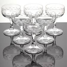6 Likorglaser Schalen Glaser Veb Lausitzer Glas Weisswasser Achat Ddr 70er Jahre Glas Weisswasser Geschliffener Kristall