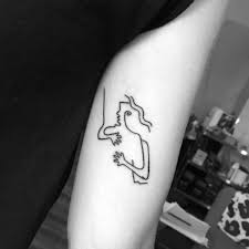 Surreal Black Ink Tattoos Drawn With Simple Black Lines By Daisy Watson Simple Line Tattoo Line Tattoos Picasso Tattoo