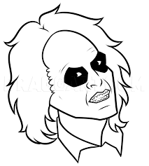 Adam.do you wanna do the honors? Beetlejuice Drawing Lesson Step By Step Drawing Guide By Dawn Dragoart Com