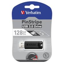 In addition to the original memory stick, this family includes the memory stick pro. Memorie Usb Verbatim Pinstripe 128gb Usb 3 0 Retractabil Negru Emag Ro