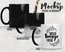 Dye Sublimation 11oz Color Changing Magic Mug Mockup Add Etsy In 2020 Mugs Mug Template Mockup Free Psd