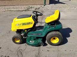 Yardman 42 Wide Deck Riding Lawn Mower Youtube