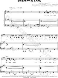 Lorde revealed the meaning of the song is about going to parties and hooking up, in which she pierces an atmosphere of hedonism with stabs of melancholy. Lorde Perfect Places Sheet Music In E Major Transposable Download Print Sku Mn0174637