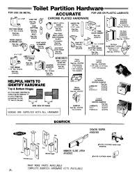 Accurate Bobrick Toilet Partition Hardware From Wielhouwer Replacement Hardware