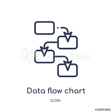 Data Flow Chart Icon From Multimedia Outline Collection