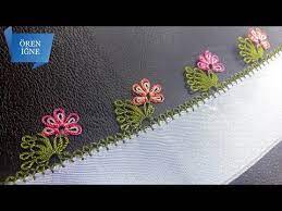 Cicekli Igne Oyasi Modeli Yapimi Youtube Baby Knitting Patterns Oya Ornekleri Boncuklu Tig