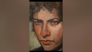 My recent oil painting of young Bob Dylan now