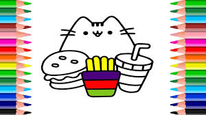 Fast Food Drawing Coloring For Kids Coloring Pages For Children S
