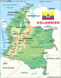 Kolumbien hat deshalb im internationalen vergleich die zweithöchste anzahl an binnenflüchtlingen. Mapa Colombia Karte Kolumbien Latina En Alemania