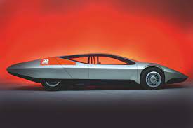 Vehicle of the early space age. Inside Vauxhall S Space Age Srv Concept Classic Sports Car