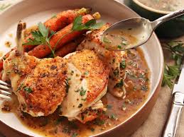 The secret to making the juiciest, most flavorful chicken breast, with no breading in the air fryer is brining. Roasted Statler Chicken Recipe