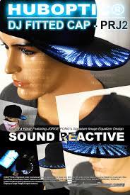Light Up Fitted Cap Prj2 Led Rave Snapback Cap Lighted Hat For Dancer Dj Party Costume Edm Clothing Wear Futuristic Hat Glow Ca Edm Outfits Cap Costume Party