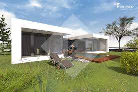 Moderner Bungalow In U Form Mit Windgeschutzter Terrasse By Www Flow Architektur De Haus Bauen Architektur Moderne Architektur