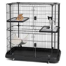 Prevue Pet Products Premium 3 Level Cat Home Kandang Kucing Kucing Kucing Anjing