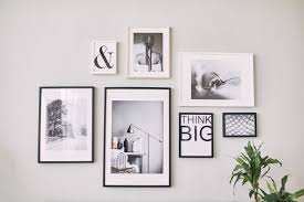 Black And White Photo Frame Ideas Black Gold White Frame Wall Display Gallery Wall Modern Wall Decor Frames On Wall
