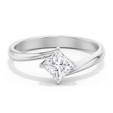 Diamond Solitaire Bypass Engagement Ring Bypass Engagement Ring Engagement Rings Diamond Solitaire Engagement Ring