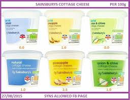 Sainsburys Cottage Cheese Slimming World Tips Slimming World Syns Slimming World