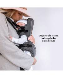 But, when it is time to use wide leg position, carry your baby on the back and never forget to lock the zips. Newborn Baby Carrier Dark Grey