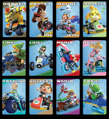 Mario Kart 8 Deluxe Character Amiibo Cards Singles Or Set Topamiibocard Amiibo Mario Kart Characters Mario Kart