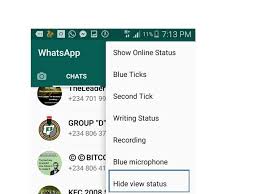 You can hide your whatsapp online status if you don't want others to see when you're online. How To View Whatsapp Status Without Letting Them Know Chuksguide