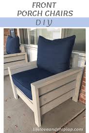 Patio furniture, fire pits and other outdoor items are so expensive! Do It Yourself Front Porch Chairs Life Love Shiplap Chairs Front Life Love Porch Shiplap Patio Chairs Diy Front Porch Chairs Porch Chairs
