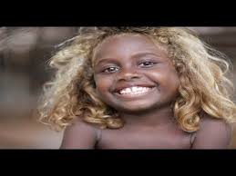 They're not 'dumb blondes' after all: Black People With Natural Blonde Hair Melanesian Population Youtube
