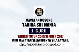 Kerja kosong jobs now available in ipoh. Jawatan Kosong Sebagai Guru Di Tadika Sri Manja 23 Disember 2017