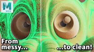 Bad Model Topology Fix It All At Once With Remesh And Retopologize Topology Maya Fix It