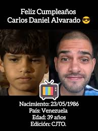 Feliz Cumpleaños #38 al joven Carlos Daniel Alvarado. Es un talentoso actor  de teatro,cine y televisión, además de emprender su faceta como productor.  Nacido el 23 de Mayo de 1985 en Caracas.