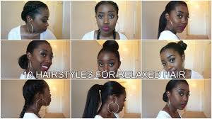 While it's common for ladies to desire to grow their hair to very long lengths in order to achieve certain styles, shoulder length hair is still a for our sisters who have relaxed hair, use the moisturizing and conditioning shampoo from salon finish for that buttery smooth finish. 10 Easy Protective Hairstyles For Relaxed Texlaxed Hair Relaxed Hair Short Relaxed Hairstyles Long Relaxed Hair